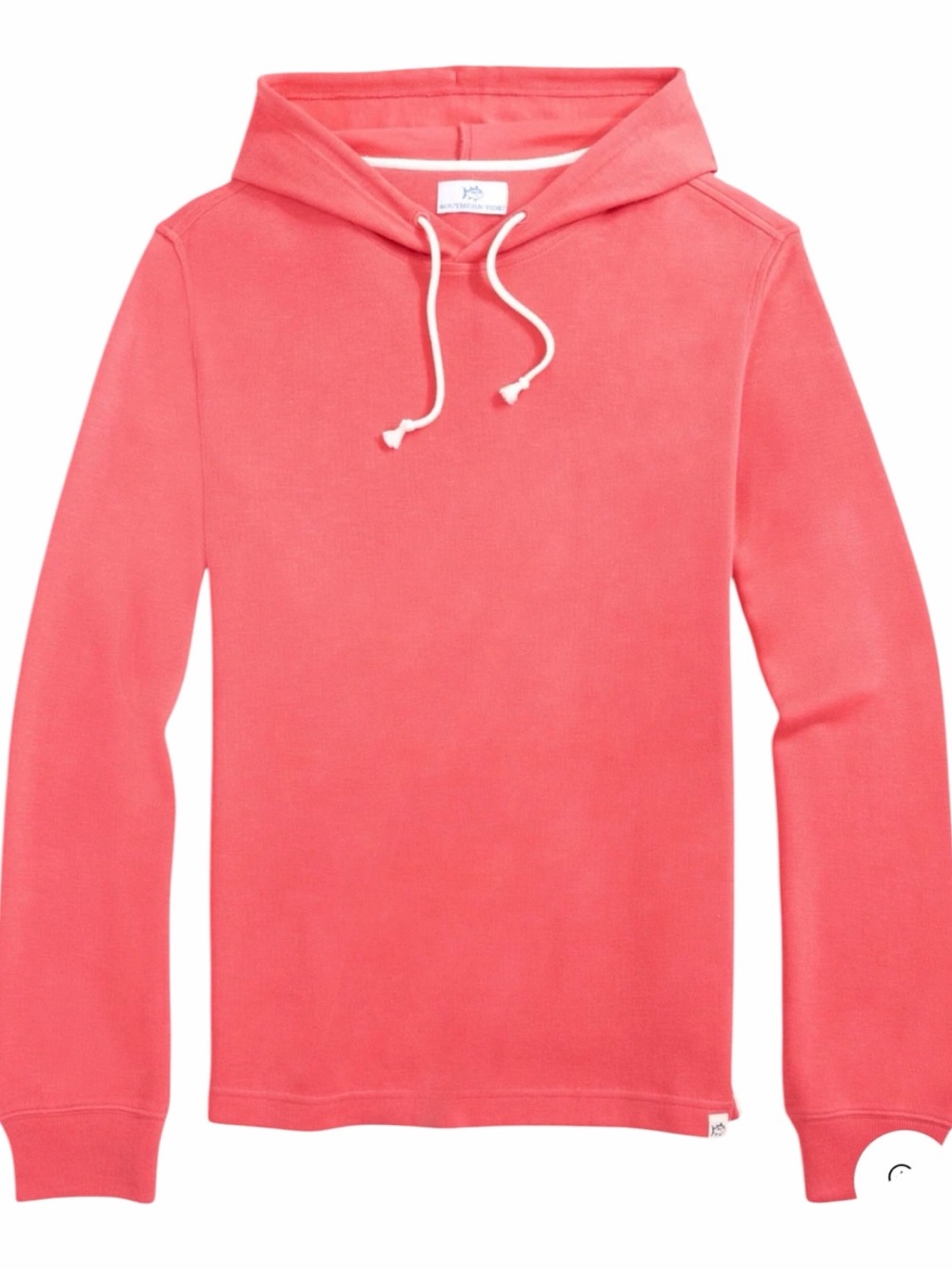 Southern Tide Men's Coral Bay View Hooded Long-Sleeve Shirt. Size Medium. NWT
